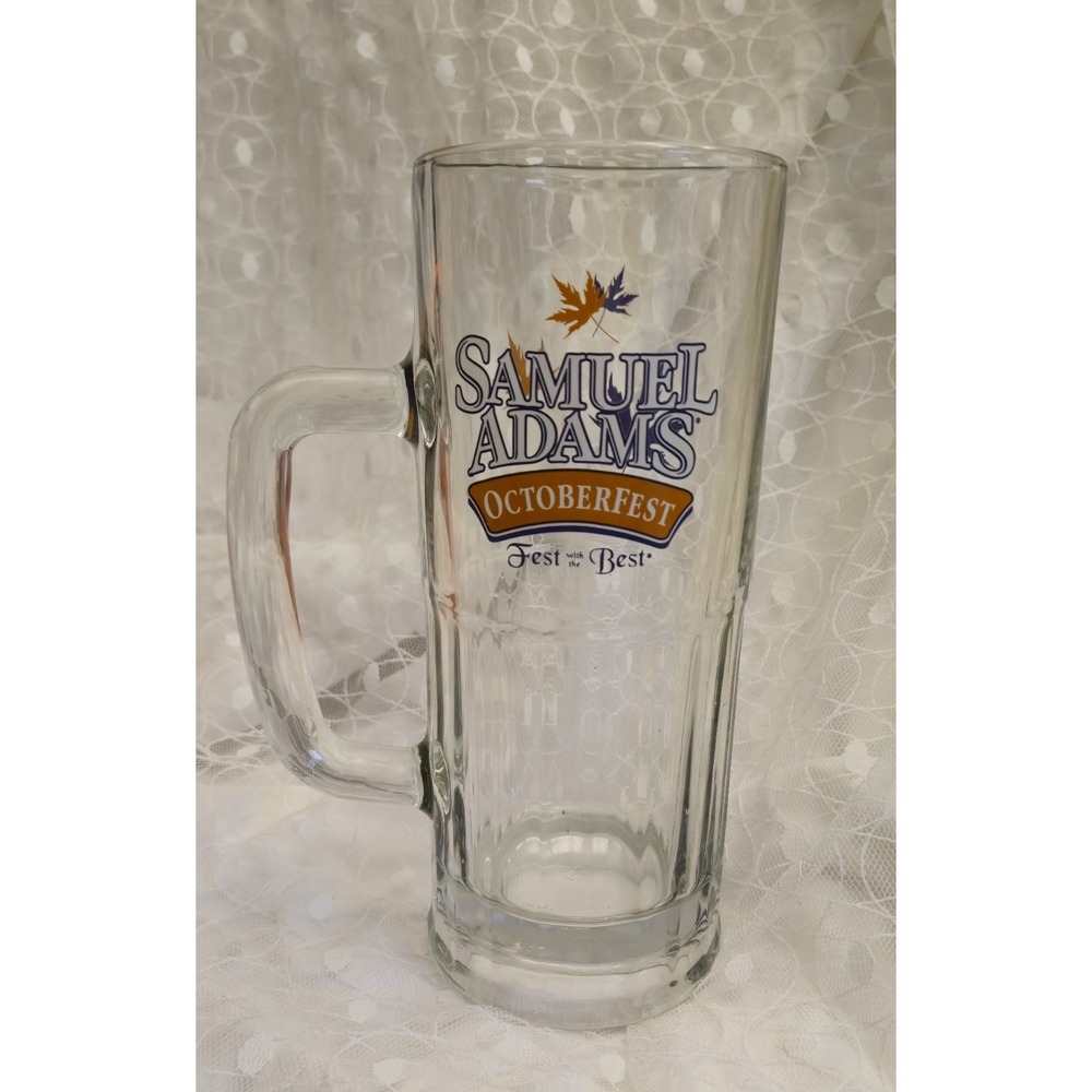 SAMUEL ADAMS Octoberfest "RAISE THE STEIN" Glass 8" Beer Mug